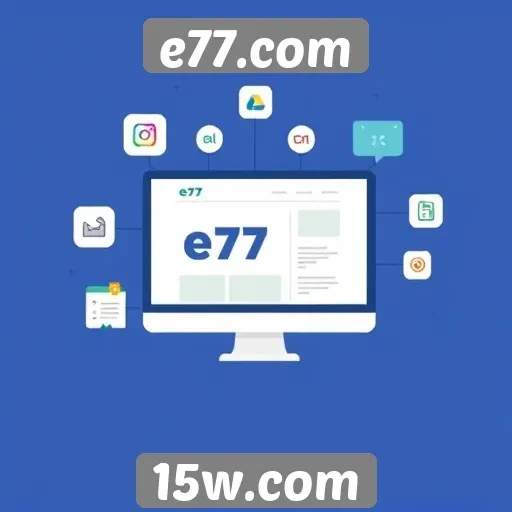 Análise das funcionalidades interativas do site E77.com